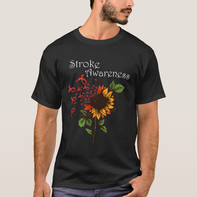 Stroke Awareness Stroke Survivor Stroke T-Shirt (Front)