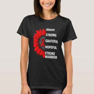 Stroke Awareness Survivor Pride  Strong Warrior 1 T-Shirt