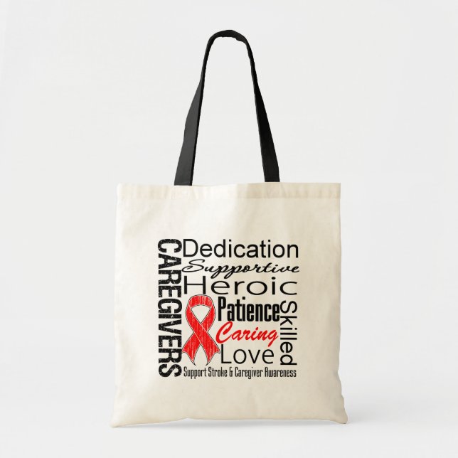 Stroke Caregivers Collage Tote Bag (Front)