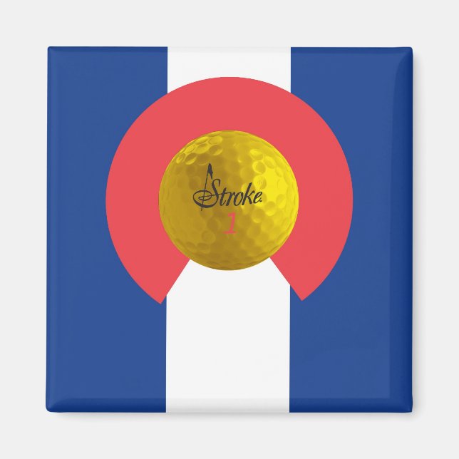 Stroke Colorado Flag Magnet (Front)