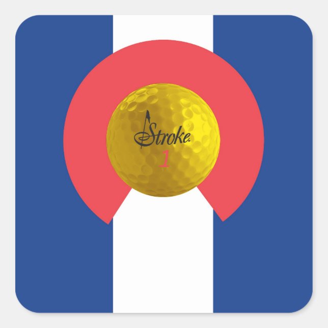 Stroke Colorado Flag Sticker (Front)