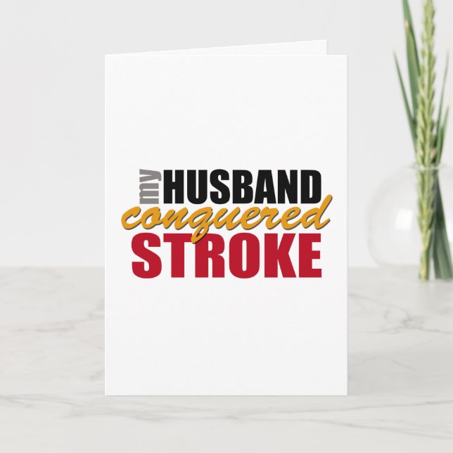 Stroke Husband - Thanks for Caring Card (Front)