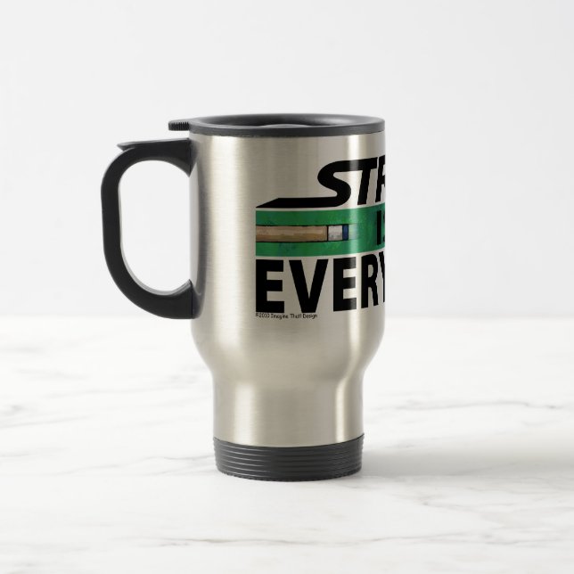 Stroke is Everything 8 Ball Travel Mug (Left)