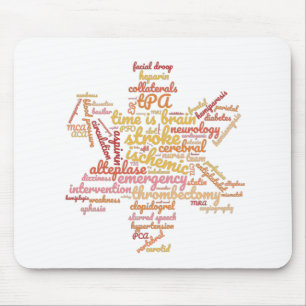 Stroke Ischemic TIA Neuro Nurse Doctor Mouse Mat