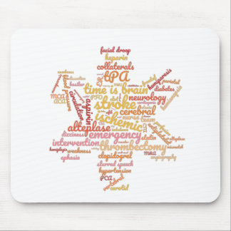 Stroke Ischemic TIA Neuro Nurse Doctor Mouse Mat