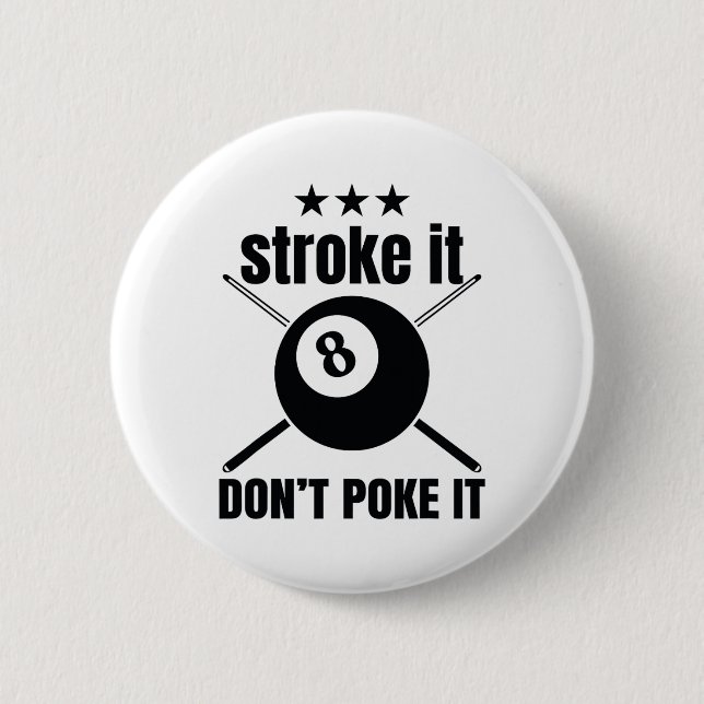 Stroke It1  6 Cm Round Badge (Front)