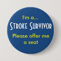 Stroke Survivor 7.5 Cm Round Badge