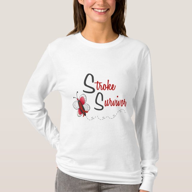 Stroke Survivor BUTTERFLY SERIES 2 T-Shirt (Front)