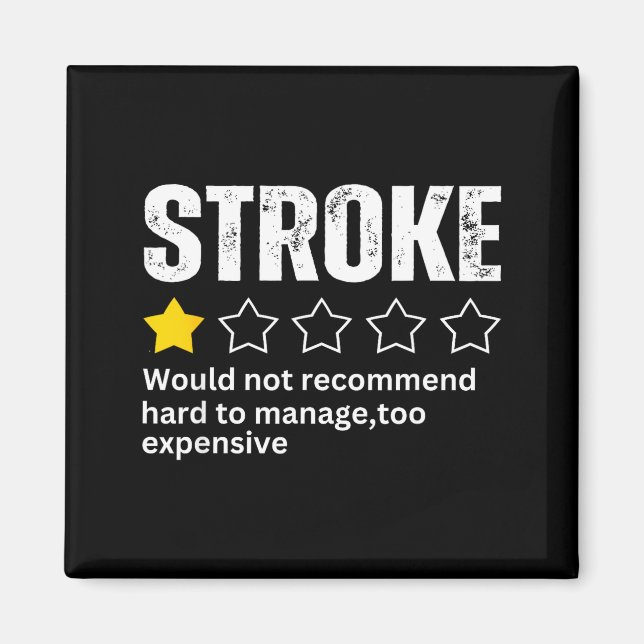 Stroke Survivor Heart Disease Warrior Fighter Card Magnet (Front)