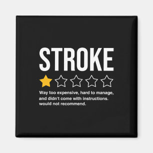 Stroke Survivor Heart Disease Warrior Fighter Card Magnet