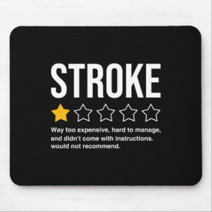 Stroke Survivor Heart Disease Warrior Fighter Card Mouse Mat