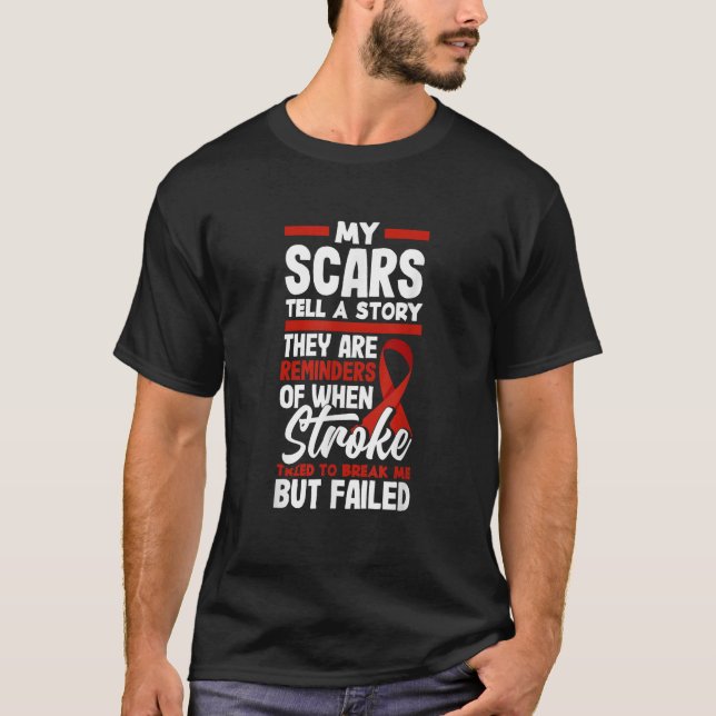 Stroke Survivor Stroke Warrior Apparel Gifts Strok T-Shirt (Front)