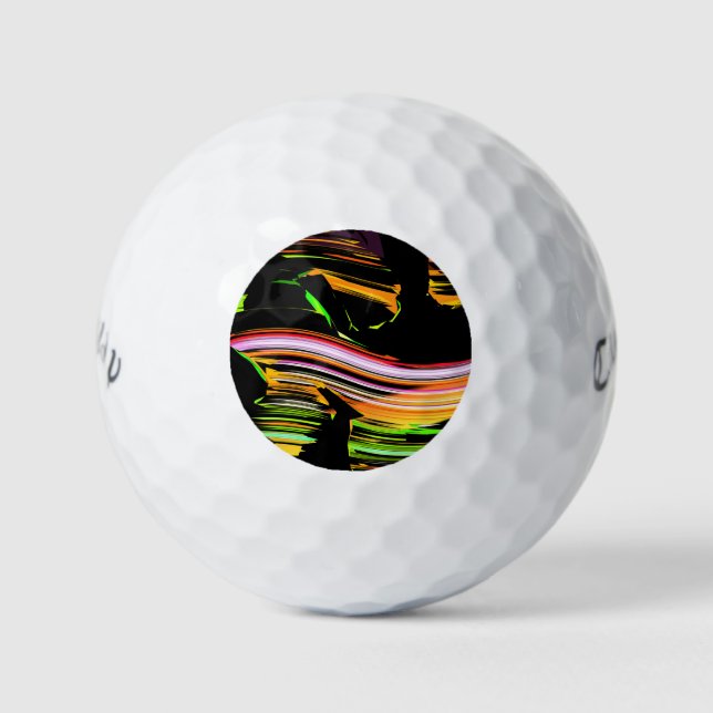 Strokes of lines golf balls (Front)
