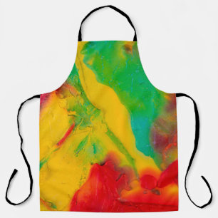 strokes of multi-coloured paint close-upabstract,a apron