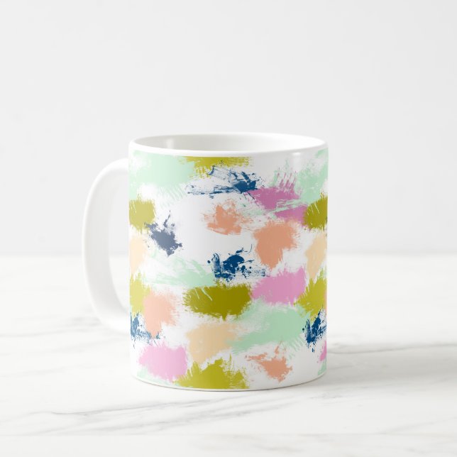 Strokes , paints , oil paint coffee mug (Front Left)