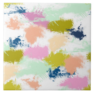 Strokes , paints , oil paint tile