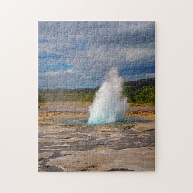 Strokkur Geyser Eruption, Iceland, Jigsaw Puzzle (Vertical)