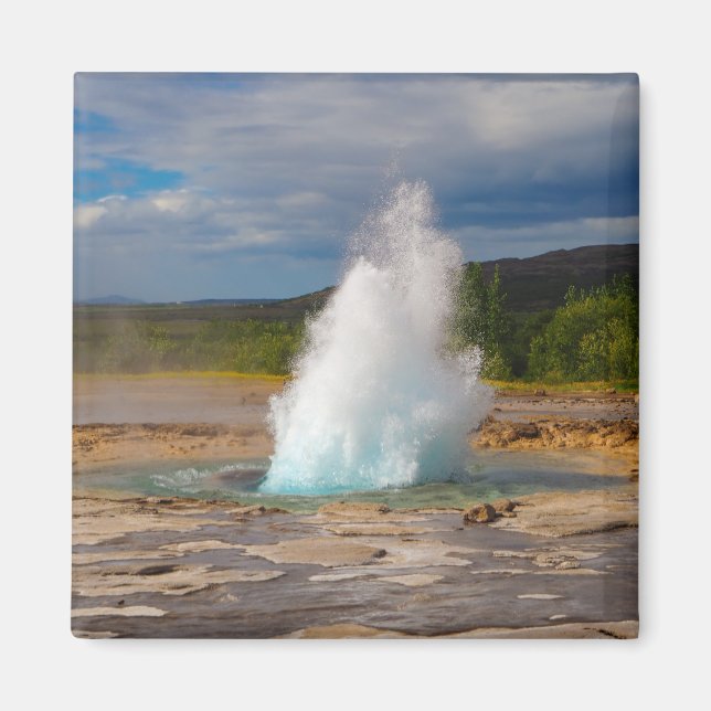 Strokkur Geyser Fridge Magnet (Front)