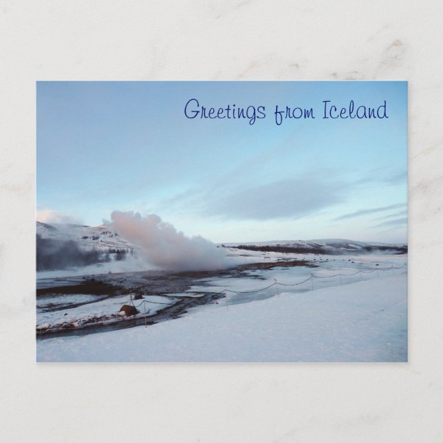 Strokkur Geyser, Iceland Postcard (Front)