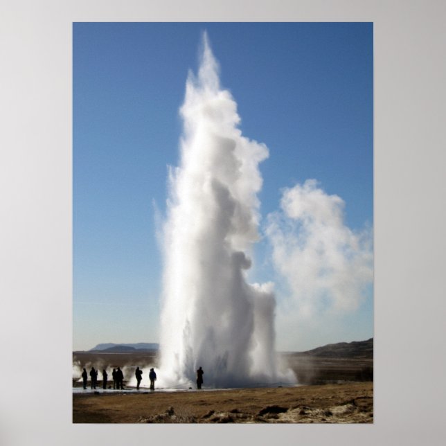 Strokkur- Geyser in Iceland Poster (Front)