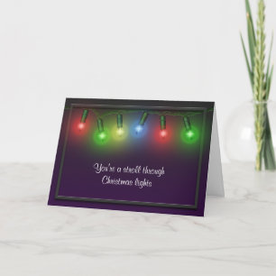 Stroll Through Christmas Lights Greeting Card