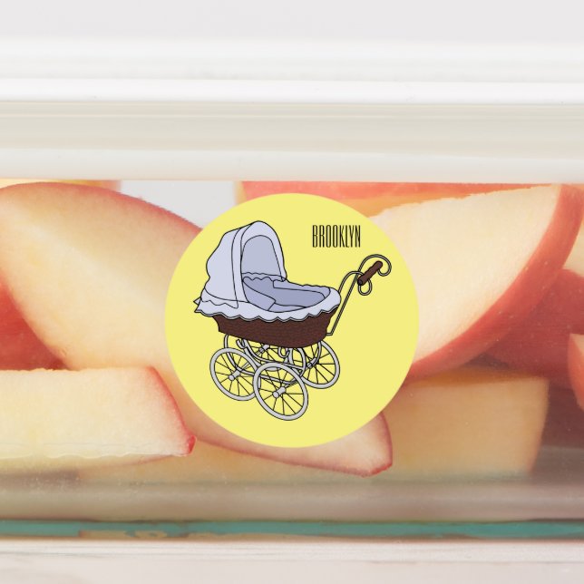 Stroller cartoon illustration  (Affixed)