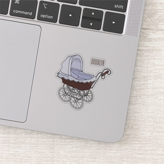 Stroller cartoon illustration (Detail)