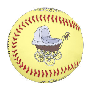 Stroller cartoon illustration  baseball