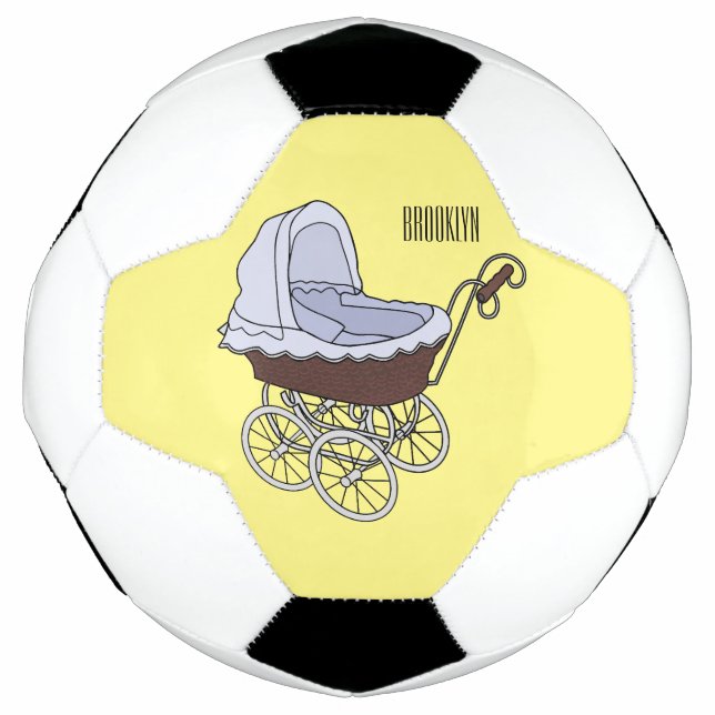 Stroller cartoon illustration  football (Front)