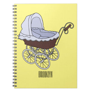 Stroller cartoon illustration notebook