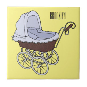 Stroller cartoon illustration  tile