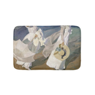 Strolling along the Seashore, 1909 Bath Mat