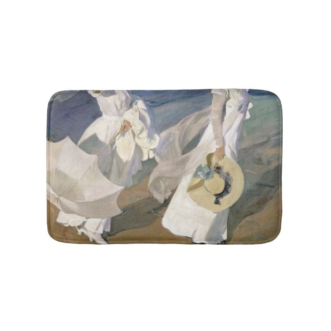 Strolling along the Seashore, 1909 Bath Mat (Front)