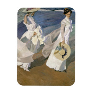 Strolling along the Seashore, 1909 Magnet