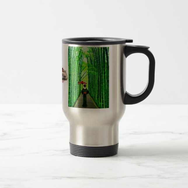 "Strolling Beauty" Travel Mug (Right)