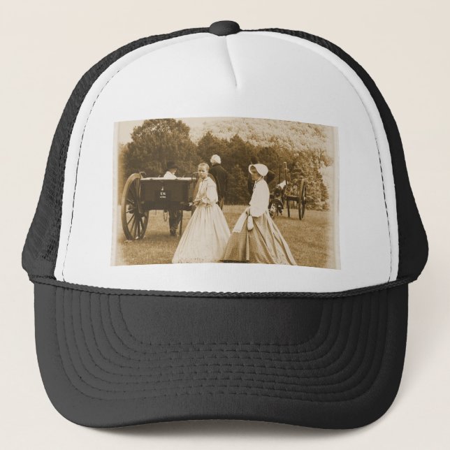 Strolling on the Battlefield Trucker Hat (Front)