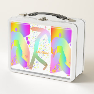 STROLLING Retro Old School Metal Lunch Box