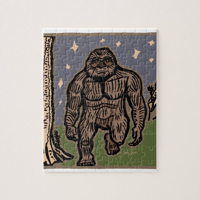 Strolling Sasquatch Jigsaw Puzzle (Vertical)