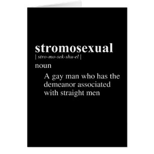 STROMOSEXUAL DEFINITION