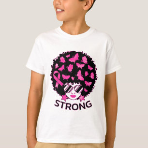 Strong African American Woman Breast Cancer Awaren T-Shirt