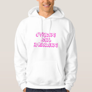 Strong and Amazing Graffiti Print Hoodie