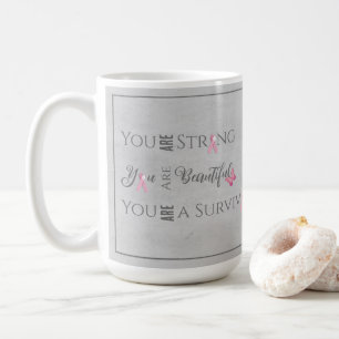 Strong and Beautiful Breast Cancer Survivor Coffee Mug