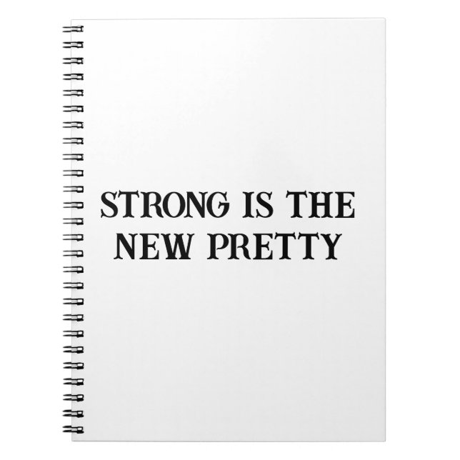 Strong and Beautiful Notebook for Women (Front)