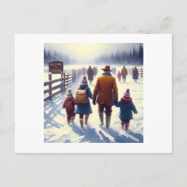 Strong and Free Canada, with wording , Cards (Front)