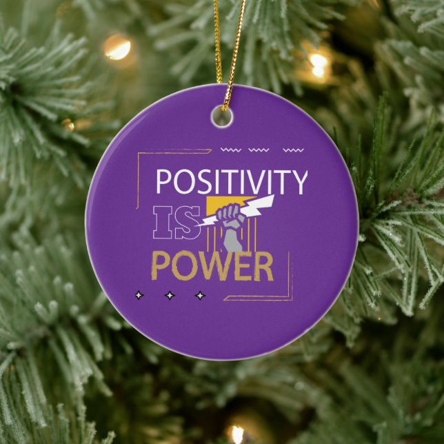 Strong and Motivated Design  Ceramic Tree Decoration (Tree)