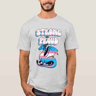 Strong And Proud - Transgender Pride Dragon T-Shirt