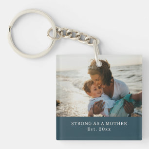 'Strong As A Mother' Birthday Gift Mother's Day Key Ring
