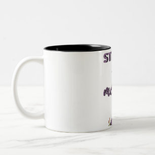 Strong As A Mother black Two-Tone Coffee Mug
