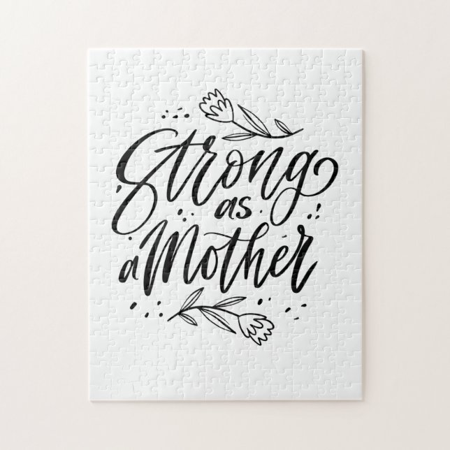 Strong As A Mother Jigsaw Puzzle (Vertical)