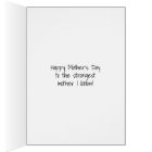 Strong as a mother Mother's Day Greeting Card
